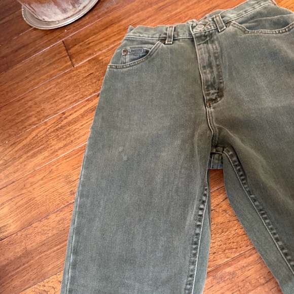 Vintage Lee Women's High Rise Jeans in Olive - Picture 7 of 12
